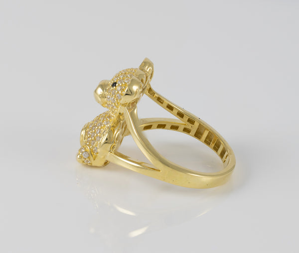 Anillo Oso en oro 18k 750