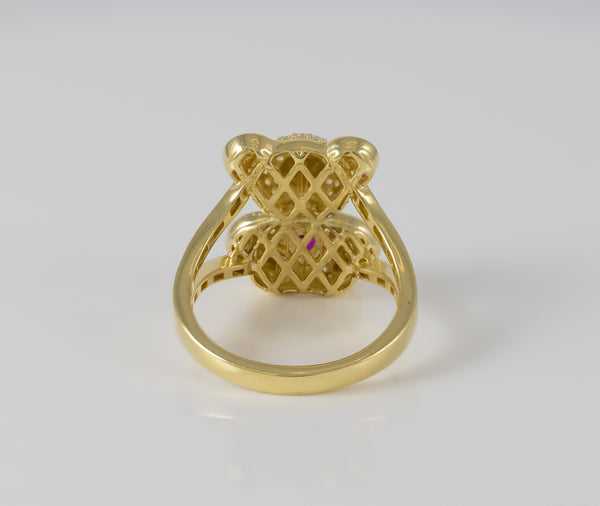 Anillo Oso en oro 18k 750