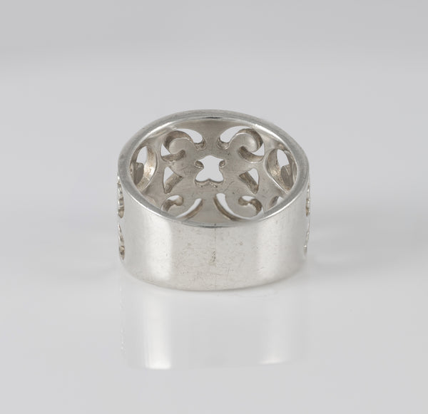 Anillo Tous Calado Frontal Silueta Oso en Plata 925