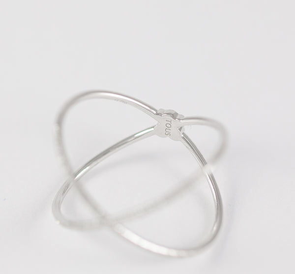 Anillo Tous Diamonds en oro blanco 18k con diamantes