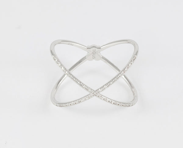 Anillo Tous Diamonds en oro blanco 18k con diamantes