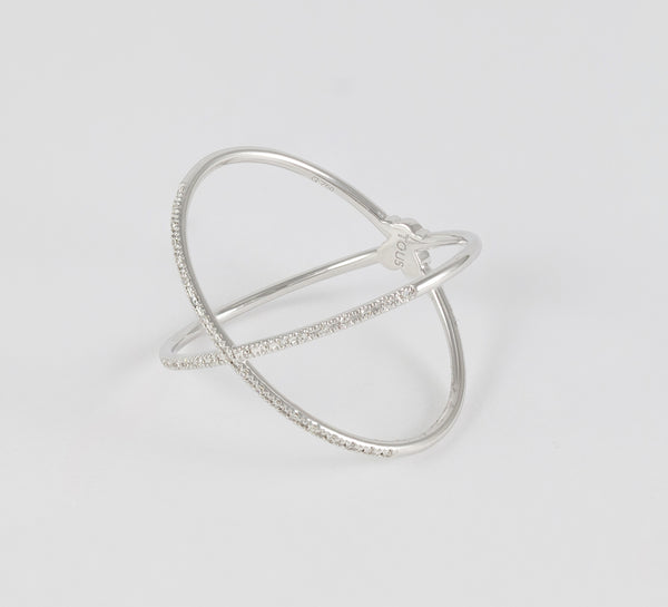 Anillo Tous Diamonds en oro blanco 18k con diamantes