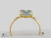 Anillo Tous en oro amarillo 18k y esmalte verde