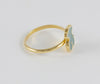 Anillo Tous en oro amarillo 18k y esmalte verde