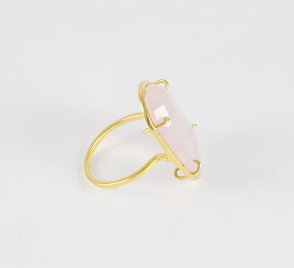 Anillo Tous Dinah en oro amarillo de 18k y ópalo rosa