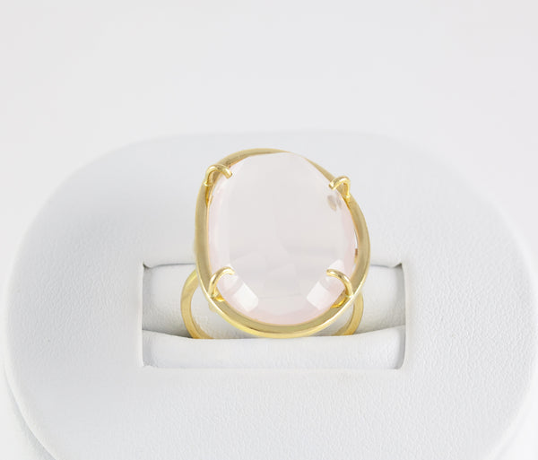 Anillo Tous Dinah en oro amarillo de 18k y ópalo rosa