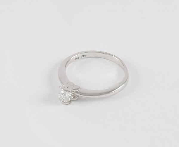 Anillo Tous en oro blanco 18k con brillante 0.25 ct