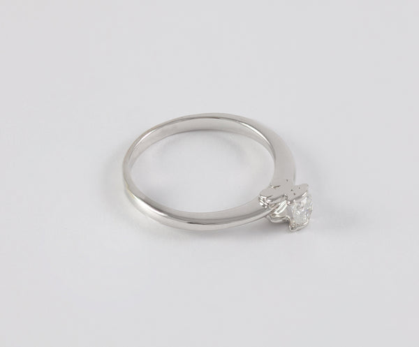 Anillo Tous en oro blanco 18k con brillante 0.25 ct