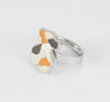 Anillo Tous en acero y esmalte