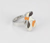 Anillo Tous en acero y esmalte