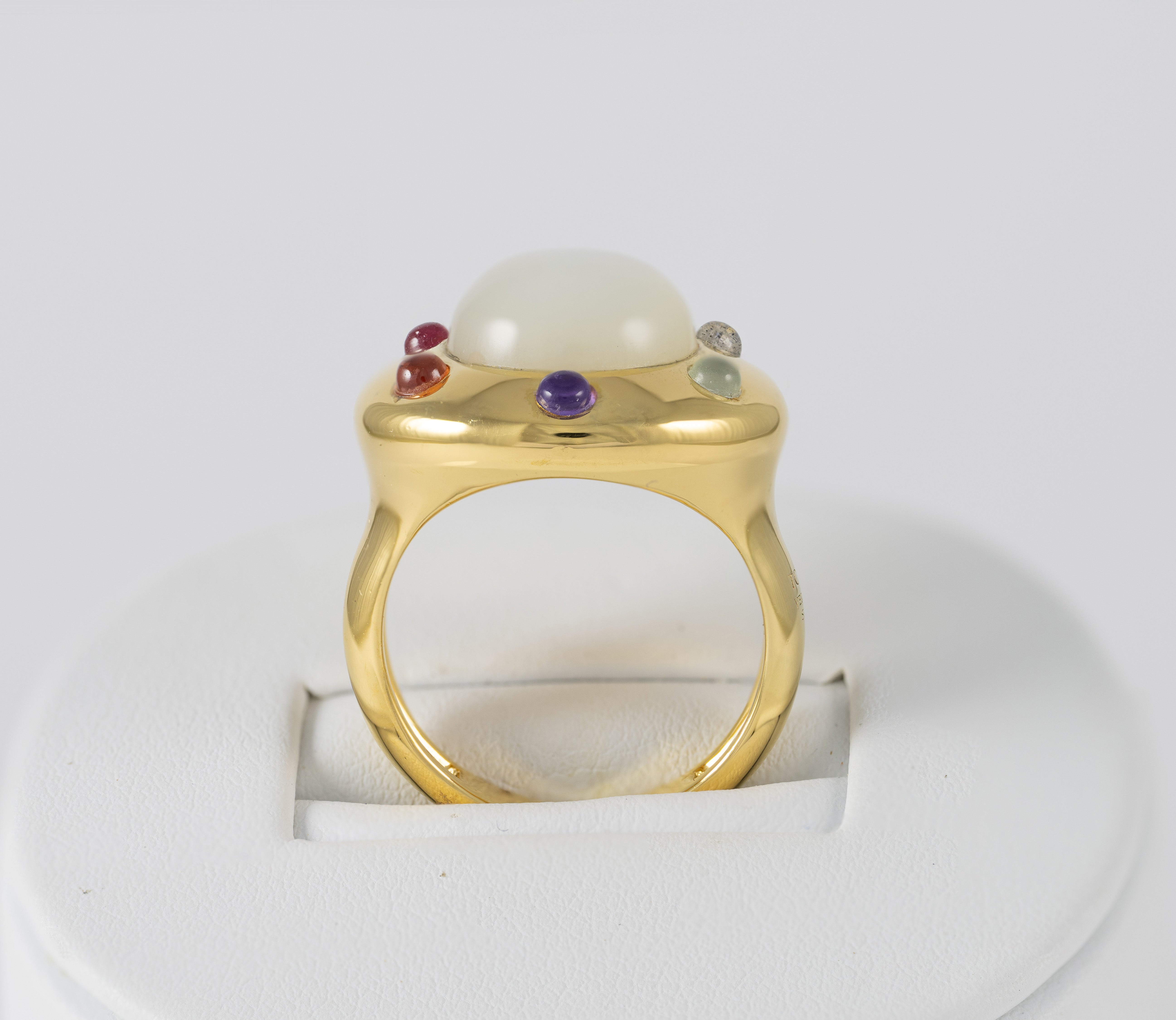 Anillo Tous Plata Vermeil con piedra luna y gemas Magic Nature