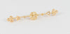 Broche antiguo en oro amarillo 18k y brillantes