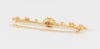 Broche antiguo en oro amarillo 18k y brillantes