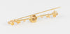 Broche antiguo en oro amarillo 18k y brillantes