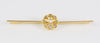 Broche antiguo en oro amarillo 18k y brillantes