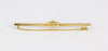 Broche antiguo en oro amarillo 18k y brillantes