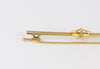 Broche antiguo en oro amarillo 18k y brillantes