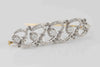Broche antiguo en oro blanco y amarillo 18k con diamantes 1.1 ct
