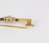 Broche antiguo en oro 18k con brillantes - Mayka Jewels
