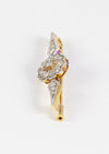 Broche antiguo en oro 18k con brillantes - Mayka Jewels