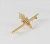 Broche Sporting Gijón en oro amarillo 18k esmaltado