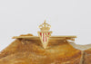 Broche Sporting Gijón en oro amarillo 18k esmaltado