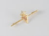 Broche Sporting Gijón en oro amarillo 18k esmaltado