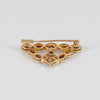 Broche en oro blanco y amarillo 18k con diamantes