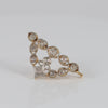 Broche en oro blanco y amarillo 18k con diamantes