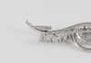 Broche en oro blanco 18k con brillantes 1.58 ct