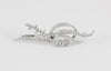 Broche en oro blanco 18k con brillantes 1.58 ct