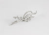 Broche en oro blanco 18k con brillantes 1.58 ct
