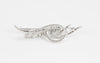 Broche en oro blanco 18k con brillantes 1.58 ct