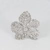 Broche antiguo en oro blanco 18k y diamantes 5.58 ct