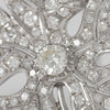 Broche antiguo en oro blanco 18k y diamantes 5.58 ct
