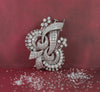Broche doble en oro blanco 18k con diamantes 10 ct