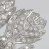 Broche antiguo en oro blanco 18k y diamantes 5.58 ct