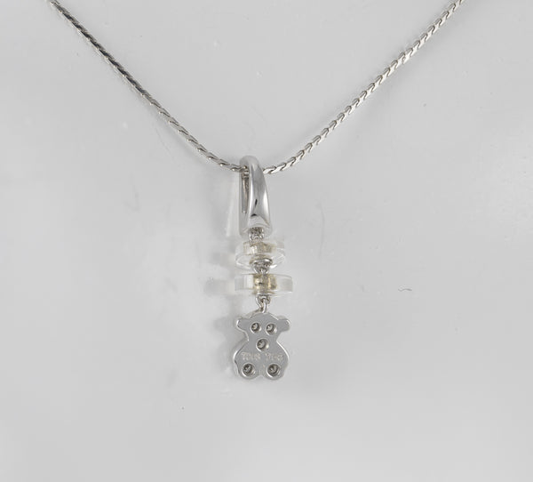 Colgante Tous en oro blanco 18k y diamantes motivo oso Tous Bear