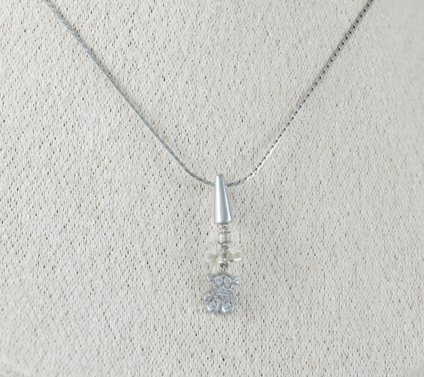 Colgante Tous en oro blanco 18k y diamantes motivo oso Tous Bear