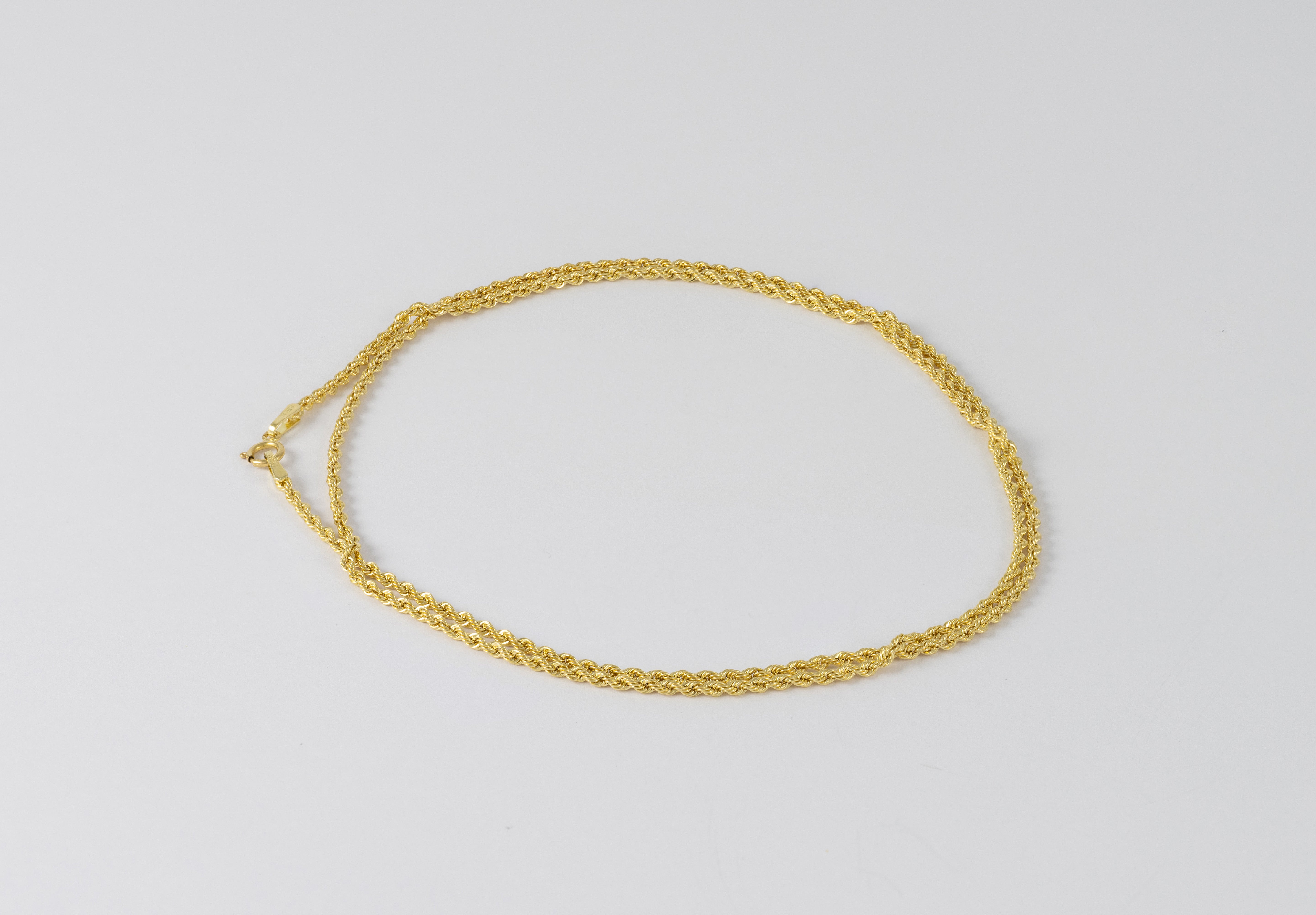 Cadena cordón oro 18k 750 60cm