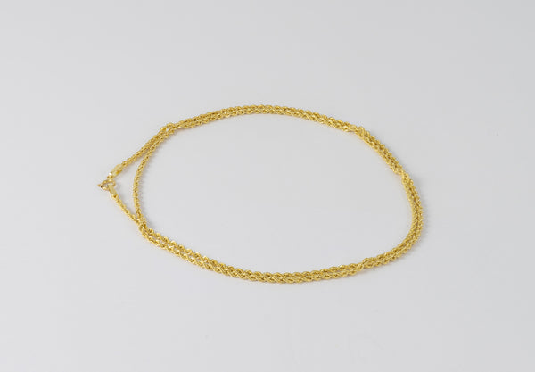 Cadena cordón oro 18k 750 60cm