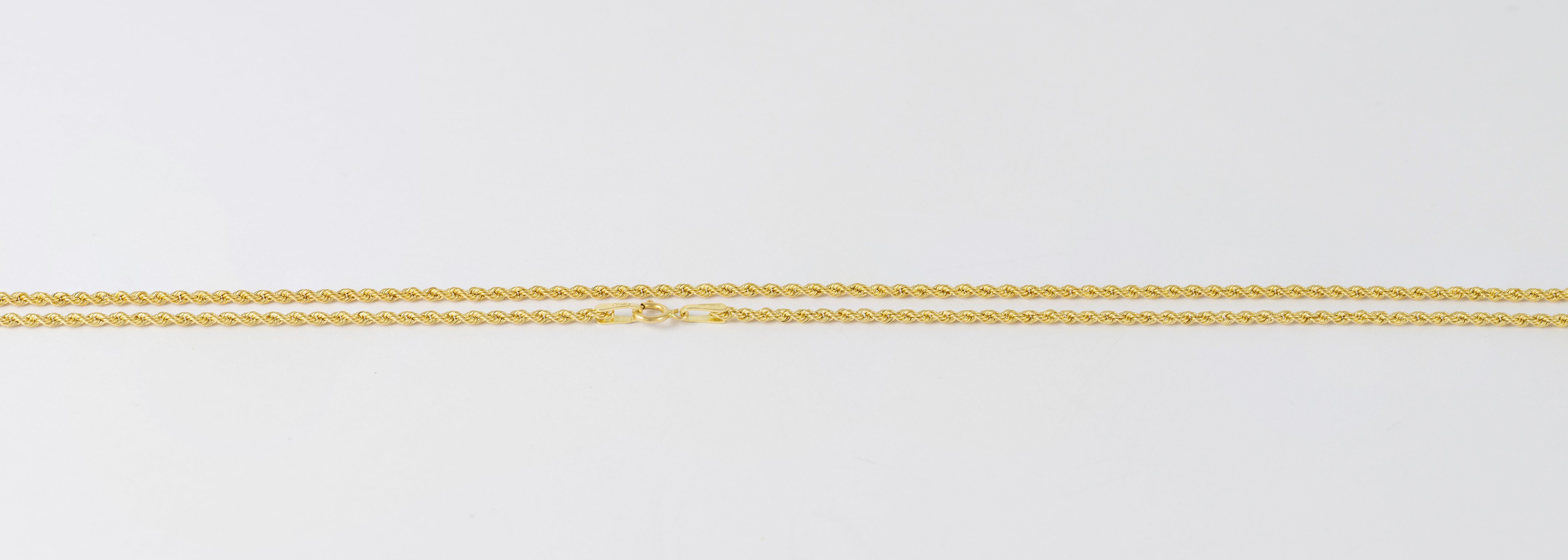 Cadena cordón oro 18k 750 60cm