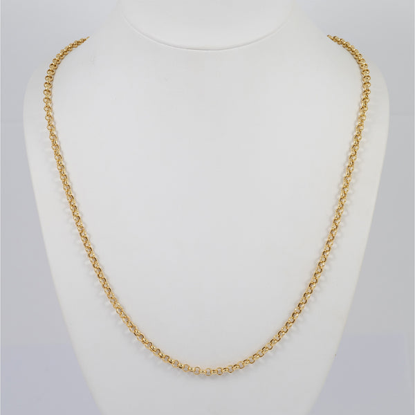 Cadena rolo oro 18k 750 60cm