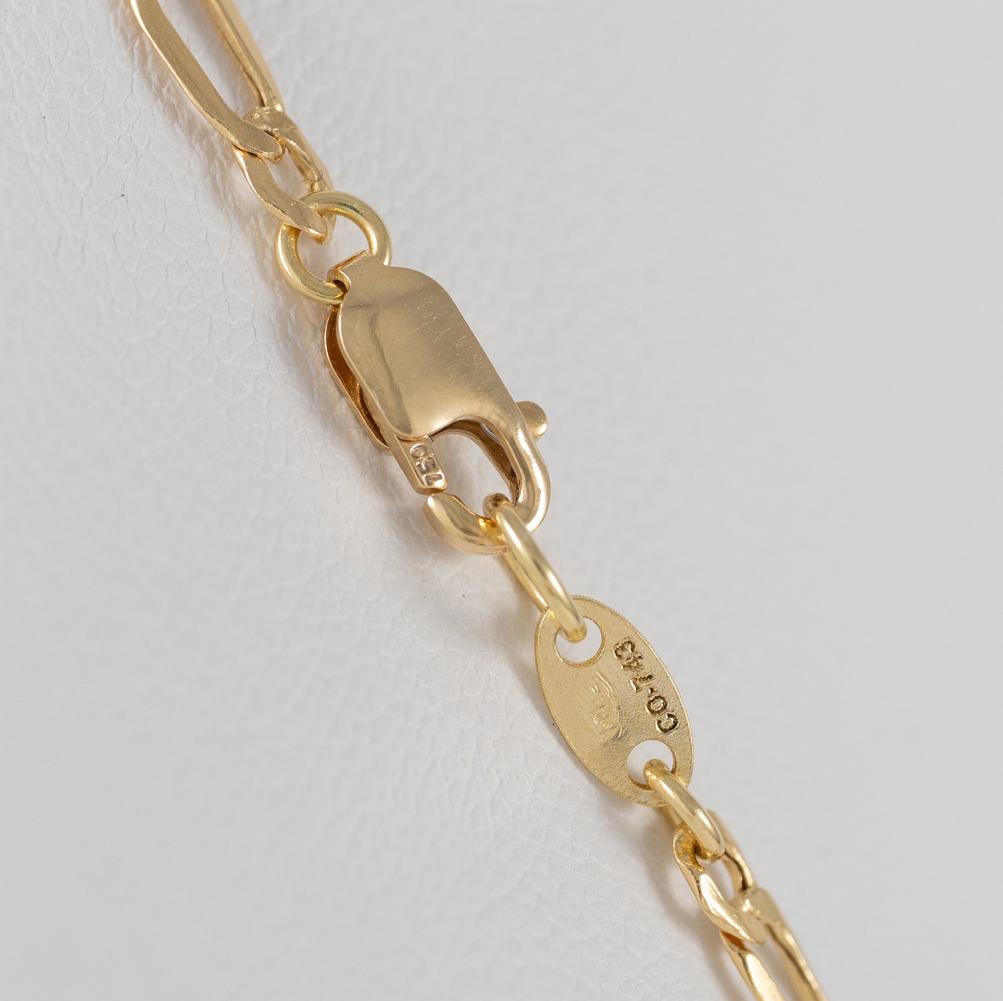 Cadena de oro 18k 750 50cm con colgante