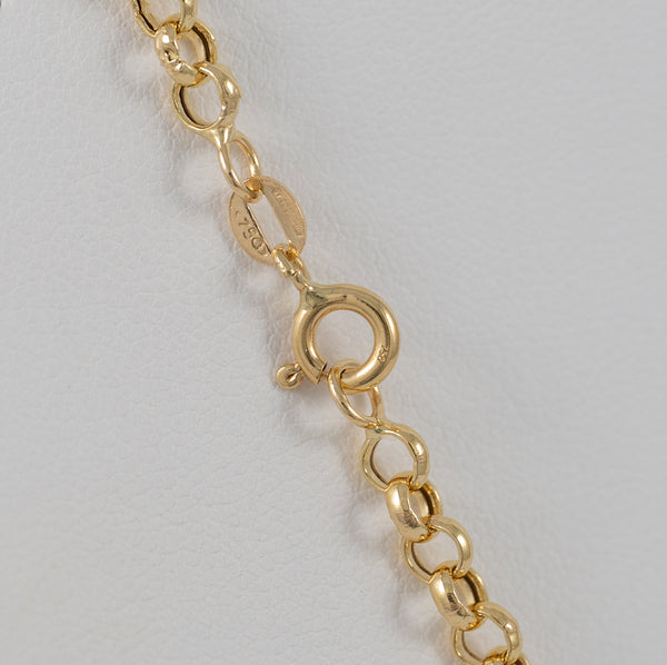 Cadena rolo oro 18k 750 60cm