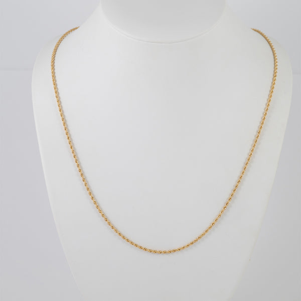 Cadena cordón oro 18k 750 60cm