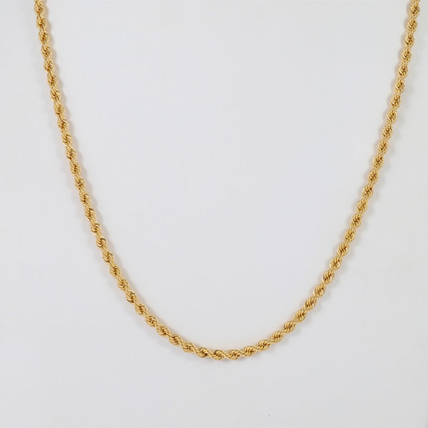 Cadena cordón oro 18k 750 50cm