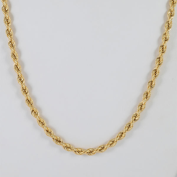 Cadena cordón oro 18k 750 60cm