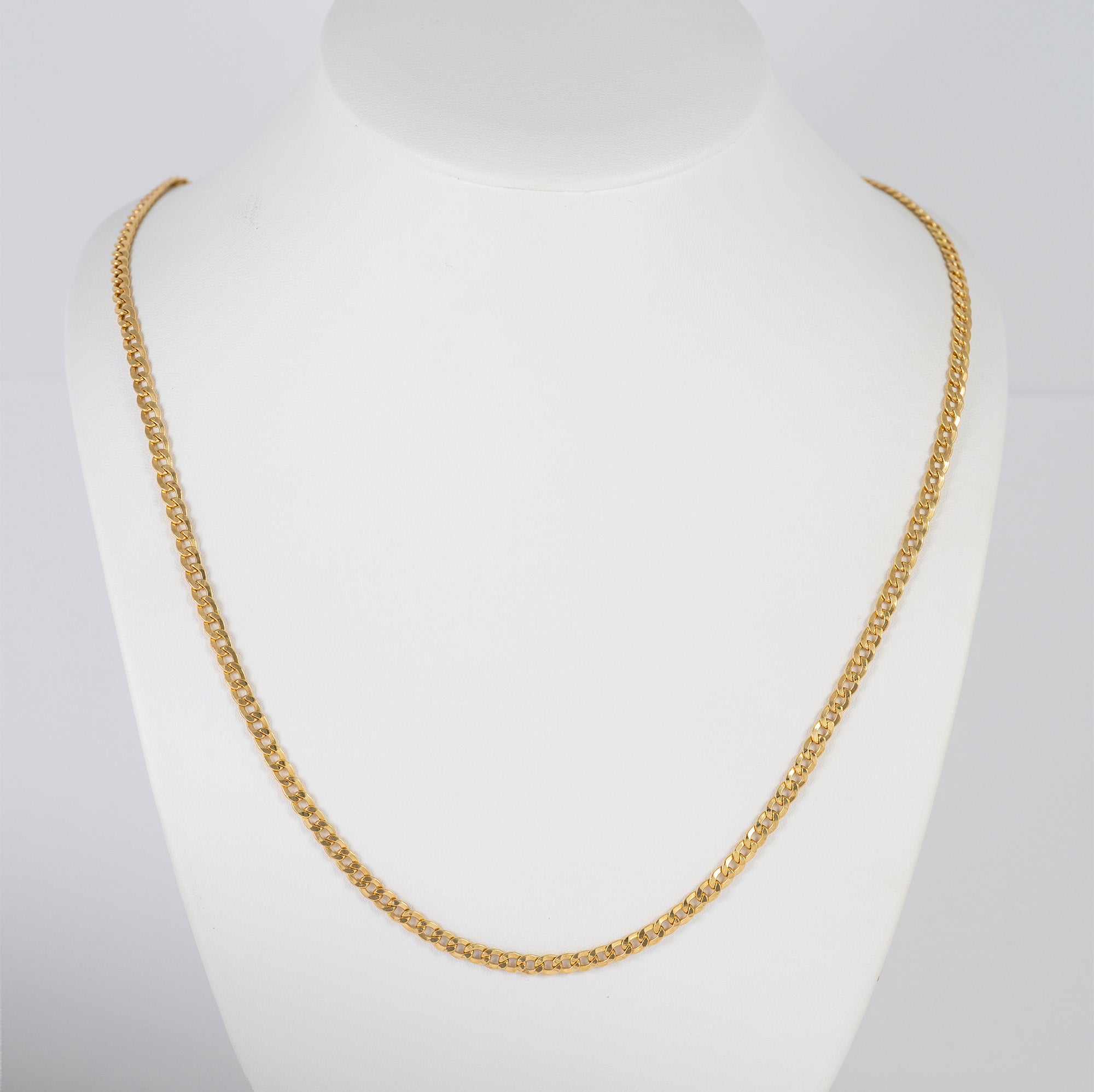 Cadena barbada oro 18k 750 60cm