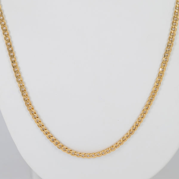 Cadena barbada oro 18k 750 60cm